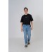 Oversized Embroidered Slogan Tee