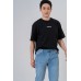 Oversized Embroidered Slogan Tee