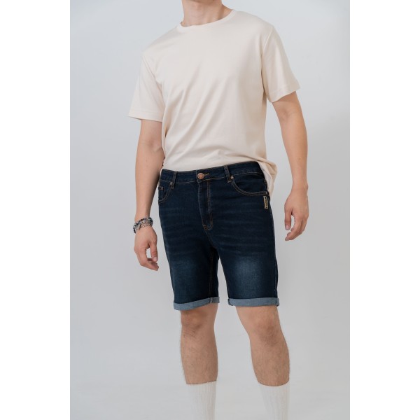 Slim Fit Denim Shorts