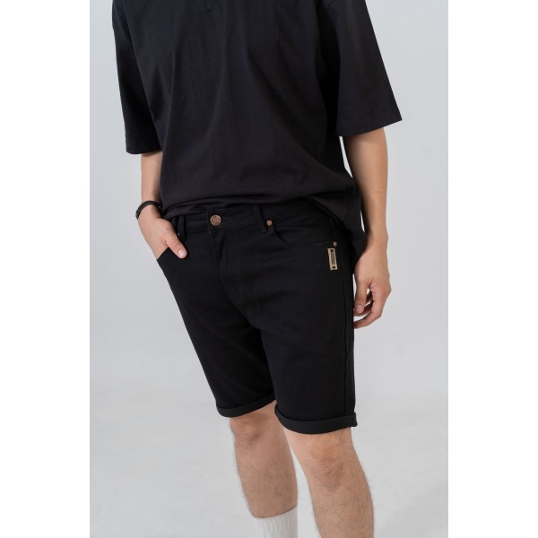 Slim Fit Denim Shorts