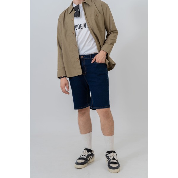 Knee Length Denim Shorts