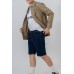 Knee Length Denim Shorts