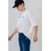 Oversized Embroidered Slogan Tee