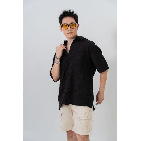Textured Cotton Polo Textured Cotton Polo