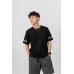 Sleeve Slogan Print Tee
