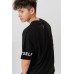 Sleeve Slogan Print Tee