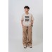 Contrast Dual Drawstring Cargo Pants