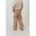 Contrast Dual Drawstring Cargo Pants