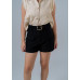Quadrat button front double fake pocket shorts