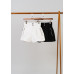 Elastic double zippered pocket shorts