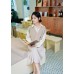 A-line midi knitted skirt