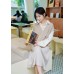 A-line midi knitted skirt
