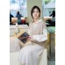 A-line midi knitted skirt
