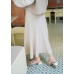A-line midi knitted skirt
