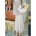 A-line midi knitted skirt