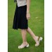 Midi pleated skirt