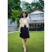 Midi pleated skirt