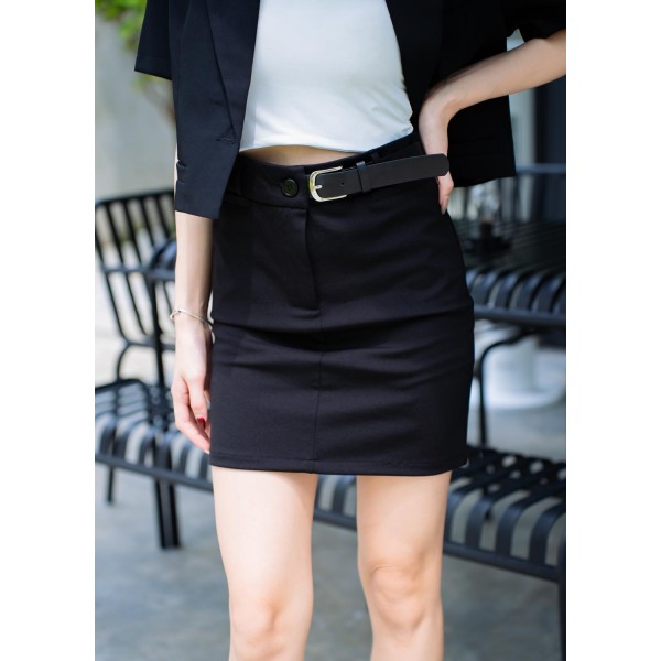 H-line high-waisted skirt