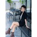 H-line high-waisted skirt