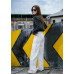 Black Denim Long Sleeve Button-Down Jacket