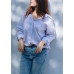 Straight-leg denim trousers