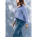 Straight-leg denim trousers