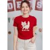 Back ribbon drawstring with cat printed top