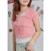Two layered button up tee