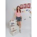 Back drop hole short sleeves top