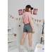 High waist loose denim shorts