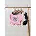 Letter graphic print short sleeves top