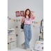 Letter graphic print short sleeves top