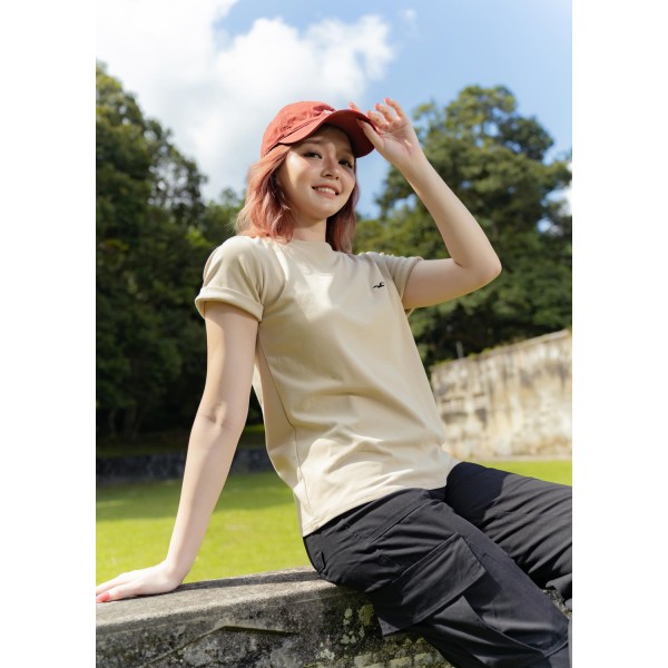 Solid color short sleeves T-shirt