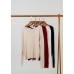 V-neck long sleeves knitted top