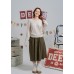 V-neck long sleeves knitted top