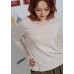 V-neck long sleeves knitted top