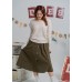Button down skirt with pockets