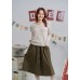 Button down skirt with pockets