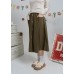 Button down skirt with pockets