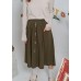 Button down skirt with pockets