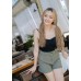 Front ruffled camisole