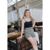 Front ruffled camisole