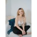 V-neck cropped camisole
