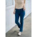 Slightly flared denim trousers