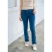 Slightly flared denim trousers