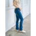 Slightly flared denim trousers