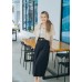 Midi pleated skirt