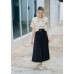 Midi pleated skirt