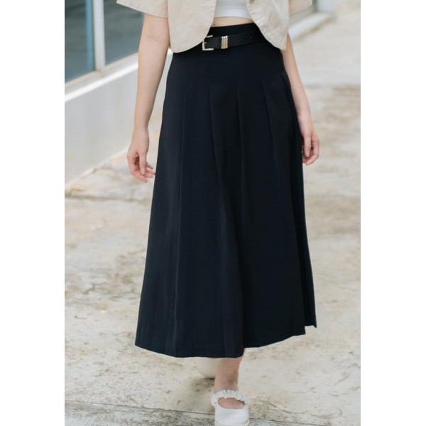 Midi pleated skirt