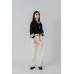 Drawstring Hem Layered Check Shirt